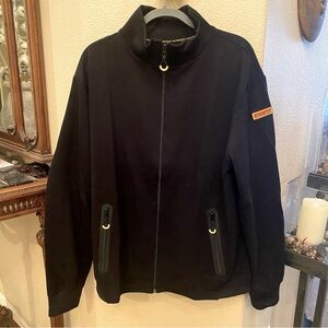 NWT~PIRELLI Men Black Zipped Jacket Size XXXL